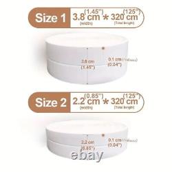 10.5FT PVC Self Adhesive Caulk Sealing Strip Tape For Kitchen Wall Sink Toilet