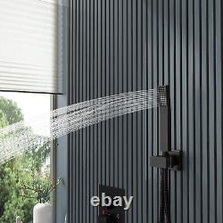 12 in Rainfall Shower Head with Handheld Shower and Tub Faucet Combo