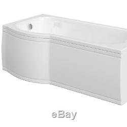 1500 x 520mm P-Shaped Bath Front Panel Sanity Grade Acrylic Bathroom Tub Cover