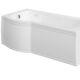 1500 X 520mm P-shaped Bath Front Panel Sanity Grade Acrylic Bathroom Tub Cover