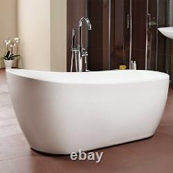 1680mm Freestanding Slipper Bath Single Ended White Acrylic Bathroom Luxury Tub