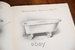 1911 United States Sanitary Bathroom Interior Design Catalog Book sinks bathtub