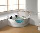 2 Person Corner Hydrotherapy Whirlpool Bathtub Spa Massage Therapy Hot Tub Heat