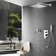 3-way Conceal Shower Set Mixer Valve 16head Handheld Spray Bathtub Spout Chrome