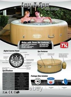 4 6 Persons Bestway Hot Tub Lay-Z-Spa Palm Springs Inflatable And Portable