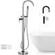 46 H Free Standing Bathtub Faucet Floor Mounted Tub Filler Withhandheld