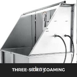 50'' Pet Dog Grooming Bath Tub Stainless Steel Professional Wash Station Salon