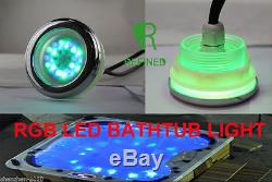 5pcs/set led bathtub Bath Tub Jacuzzi Spa light RGB with one touch switch IP68