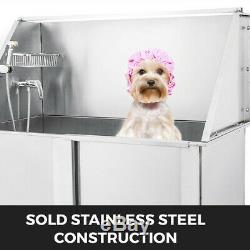 62 Pet Grooming Bath Tub Wash Shower Stainless Steel Waterproof Dog and Cat