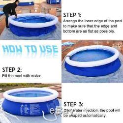 6ft x 30in Kids Summer Inflatable Above Ground Family Swimming Pool PVC Bath Tub
