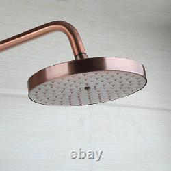 8 Rainfall Antique Copper Bathroom Shower Head&Hand Shower&Tub Mixer Tap Faucet