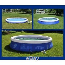 8ft x 30in Kids Summer Inflatable Above Ground Family Swimming Pool PVC Bath Tub