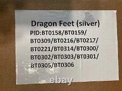 AKDY Silver Dragon Feet Set, Fits Clawfoot Stand Alone Bathtubs BT0158 BT0159