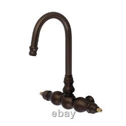 AQUA VINTAGE AET300-5 Vintage Tub Faucet Body Without Handle, Oil Rubbed Bronze