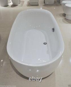 Acrylic Bathtub Freestanding Soaking Tub Modern Bathtub Davida II 59.8