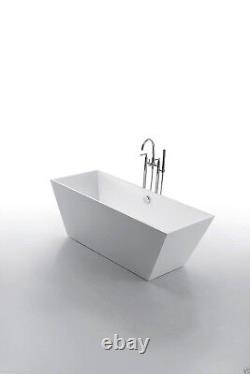 Acrylic Bathtub Freestanding Soaking Tub Modern Bathtub Eleganza 65
