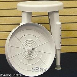 Adjustable ROTATING SHOWER CHAIR Bath Mobility Chair Grip Tub Small Spaces