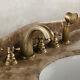 Antique Brass 5 Holes Roman Tub Bathtub Faucet With Hand Shower Spray Etf051