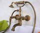 Antique Brass Clawfoot Bathtub Tub Faucet With Hand Shower Spray Wall Mount Kna222