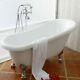 Antique Clawfoot Bathtub White 61 Freestanding Slipper Soaking Acrylic Tub Cupc