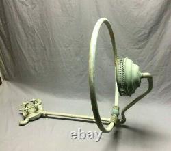 Antique Shower Head Ring Faucet Valve Mixer Nickel Brass Vtg Bathtub Old 357-19J