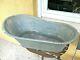 Antique Vintage Galvanized Kid Cowboy Bathtub Metal Tin Old West Wash Tub Bath