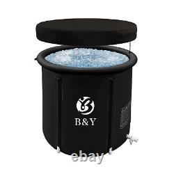 B&Y Portable Bathtub Ice Bath Tub for Athletes 29.5''Cold Plunge Tub Outdoor