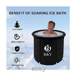 B&Y Portable Bathtub Ice Bath Tub for Athletes 29.5''Cold Plunge Tub Outdoor