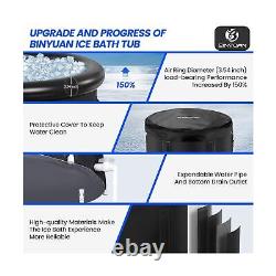 BINYUAN XL Large Ice Bath Tub for Athletes With Cover 106 Gallons Cold Plunge