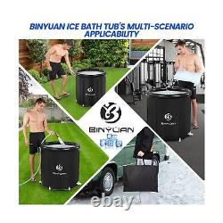 BINYUAN XL Large Ice Bath Tub for Athletes With Cover 106 Gallons Cold Plunge