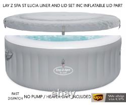 BRAND NEW 2021 Bestway Lay Z Spa ST LUCIA Airjet Liner / Tub +Cover NO HEATER