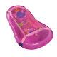 Baby Bath Time Splash&play Pink Bath Tub With Support Sling & Free Rinser+bottle