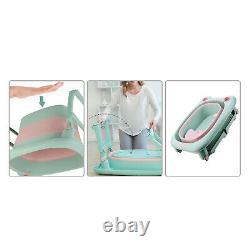 Baby Bathtub Infant Shower 3-in-1Toddler Bath tub Foldable Portable Collapsible