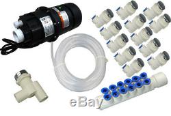 Bath tub bubbl system, air blower and jet manifold, hose for spa hot tub