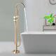 Bathroom Bath Handheld Freestanding Bathtub Taps Shower Mixer Faucetbrushed Gold