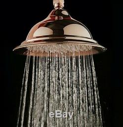 Bathroom Rain Shower Faucet Set Bath Tub Mixer Tap Antique Red Copper