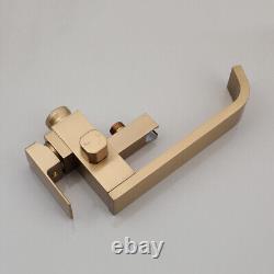 Bathtub Faucet Floor Mounted Brushed Gold Free Standing Mixer Tub Tap
