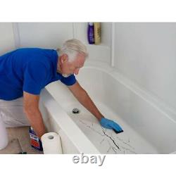 Bathtub Floor Repair Inlay Kit Fiberglass Thermoplastic 14.5 in. W x 32 in. L