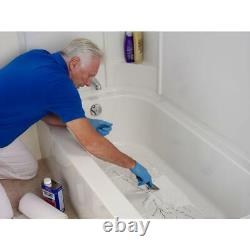 Bathtub Floor Repair Inlay Kit Fiberglass Thermoplastic 14.5 in. W x 32 in. L