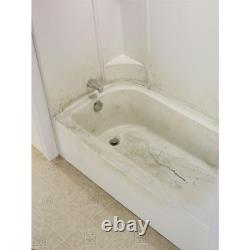 Bathtub Floor Repair Inlay Kit Shower Tub Anti-Slip 16 in. W x 40 in. L White