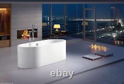 Bathtub Freestanding Acrylic Bathtub Soaking Tub Modern Tub Ignazio -68