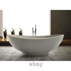 Bathtub Freestanding- Solid Surface Bathtub- Modern Soaking Tub- Esperia III 63