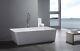 Bathtub Freestanding Solid Surface Bathtub Modern Soaking Tub Leona 71