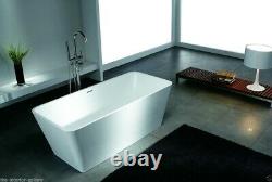 Bathtub Freestanding Solid Surface Bathtub -Modern Soaking Tub- Lurisia 58.3