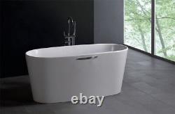 Bathtub Freestanding- Solid Surface Bathtub- Modern Soaking Tub- Premiero II 61