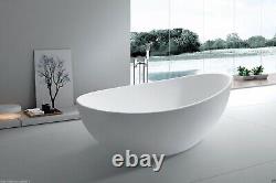 Bathtub Freestanding Solid Surface Bathtub Modern Soaking Tub Roma 65.4