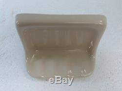 Beige Almond Ceramic Soap Dish Tray Shower Tub Vintage Classic Color 146 Retro 
