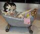 Betty Boop In Tub Bath Figure Figurine Ornament Silver Glitter New Boxed