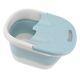 (blue)foot Soaking Bucket Massage Function Pp Lid Design Foot Bath Tub Portable
