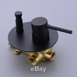 Brass Bathroom Bathtub Mixer Tap Bath Filler Spout Handheld Shower Brushed Gold